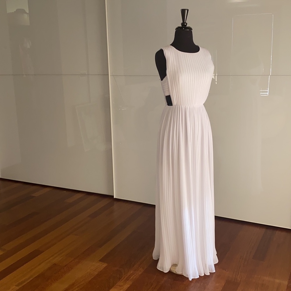 BCBG MaxAzria True White Maxi Dress